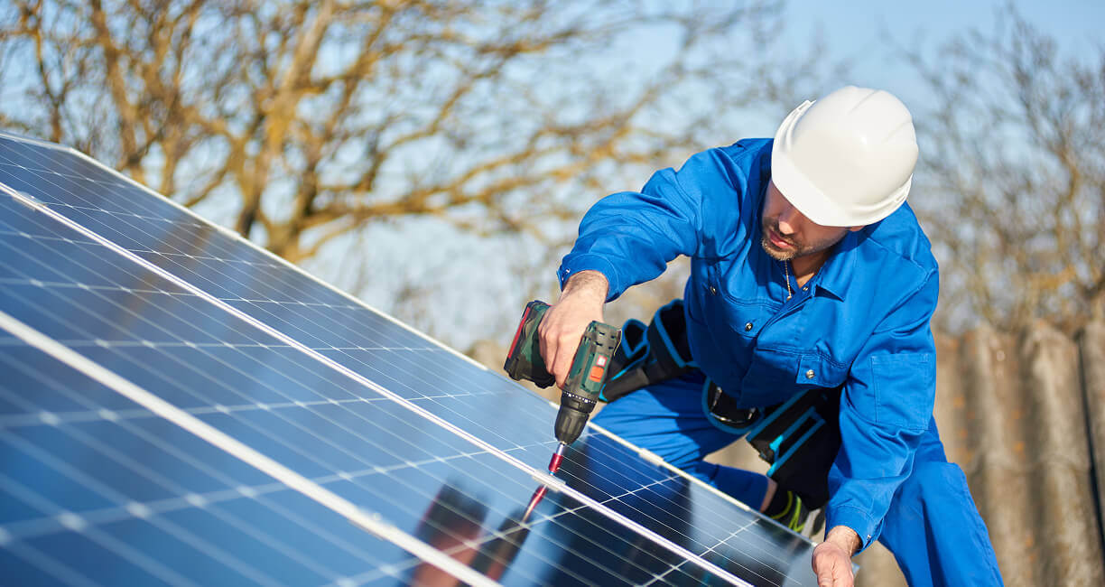 On-grid solar panel arrays